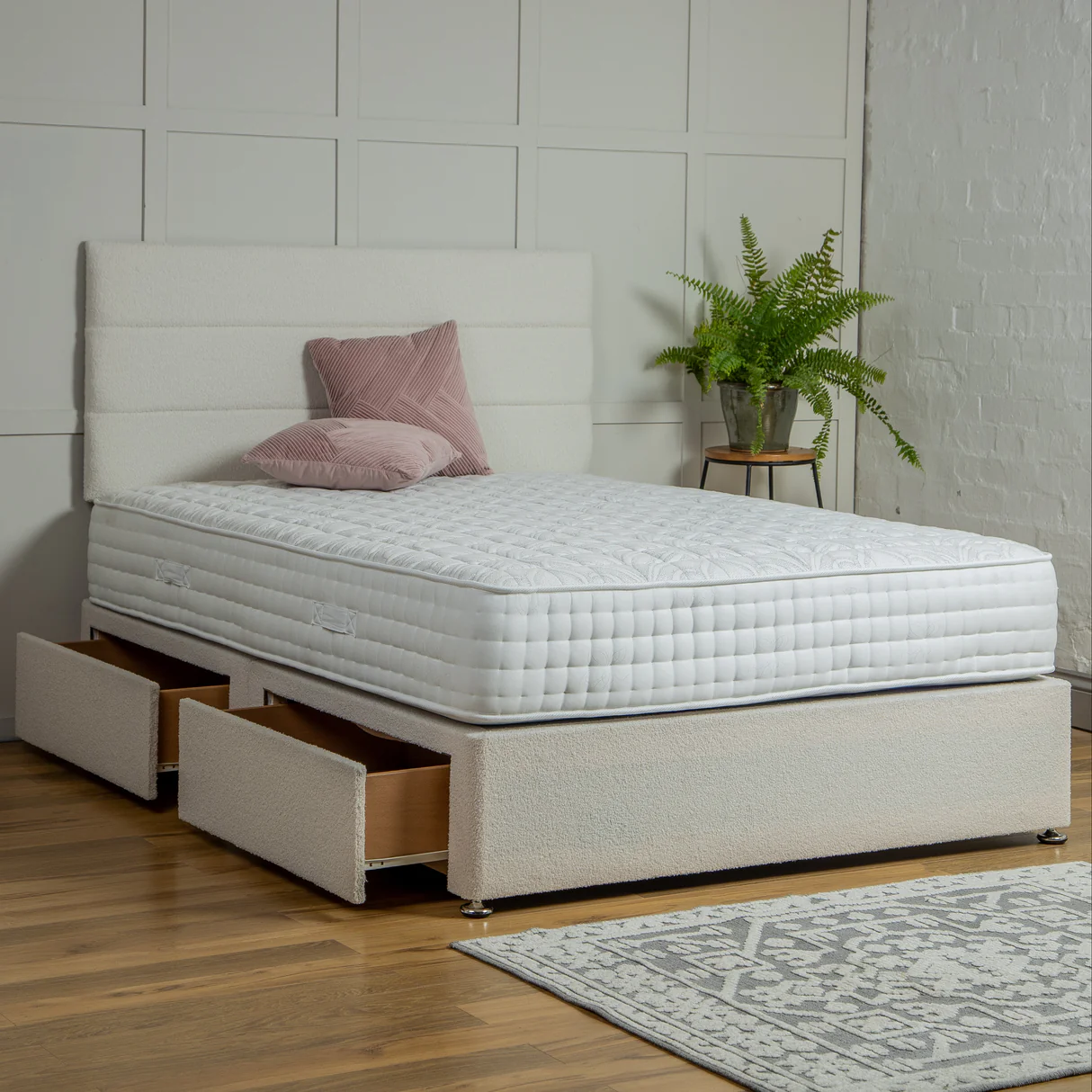 Kensington Divan Bed Set with Headboard UK